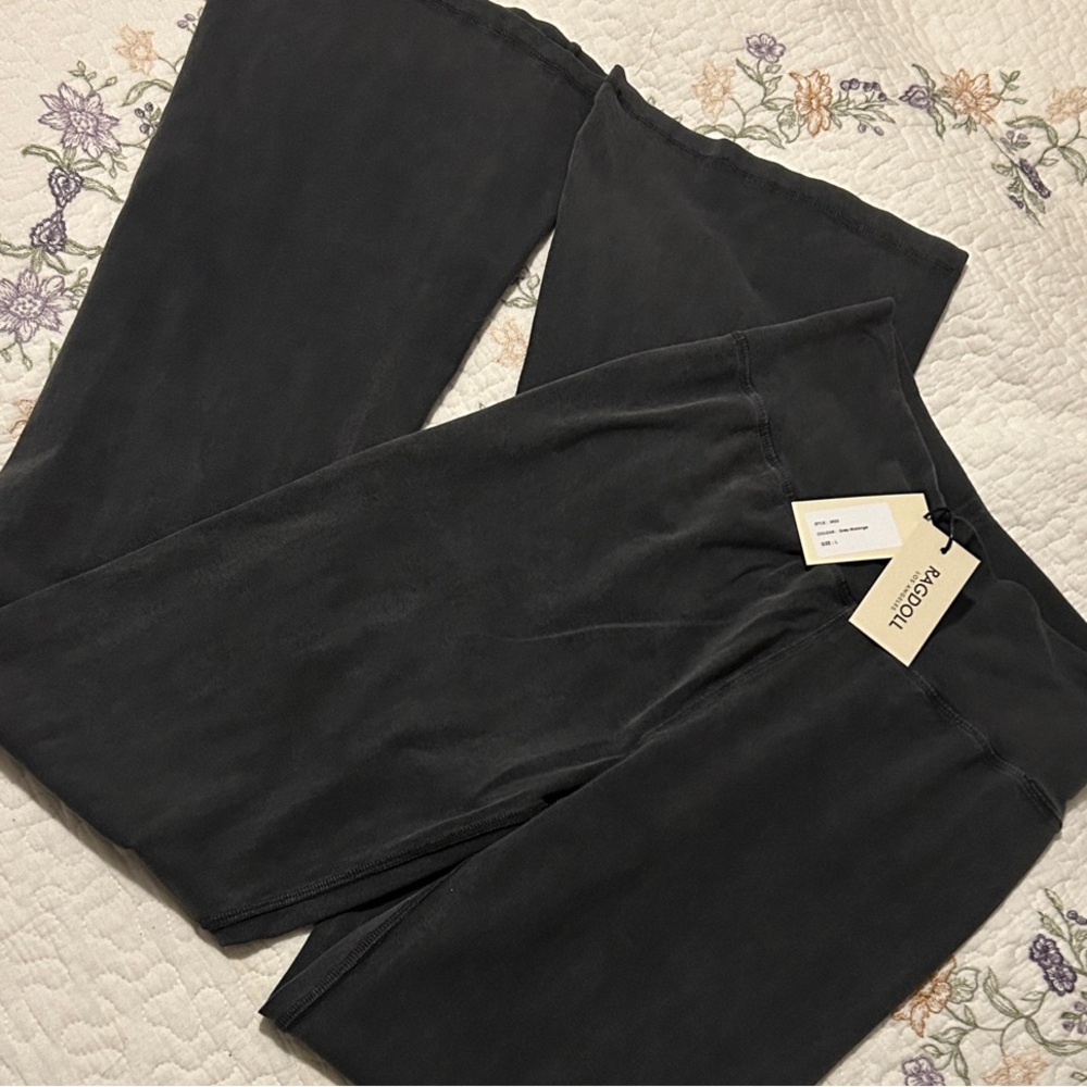 RARE!! Ragdoll LA Grey Malange Flare Pants 30” Inseam NWT! - Picture 2 of 8